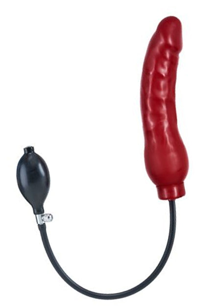 Inflatable Solid Red Dildo - Large | Mister B
