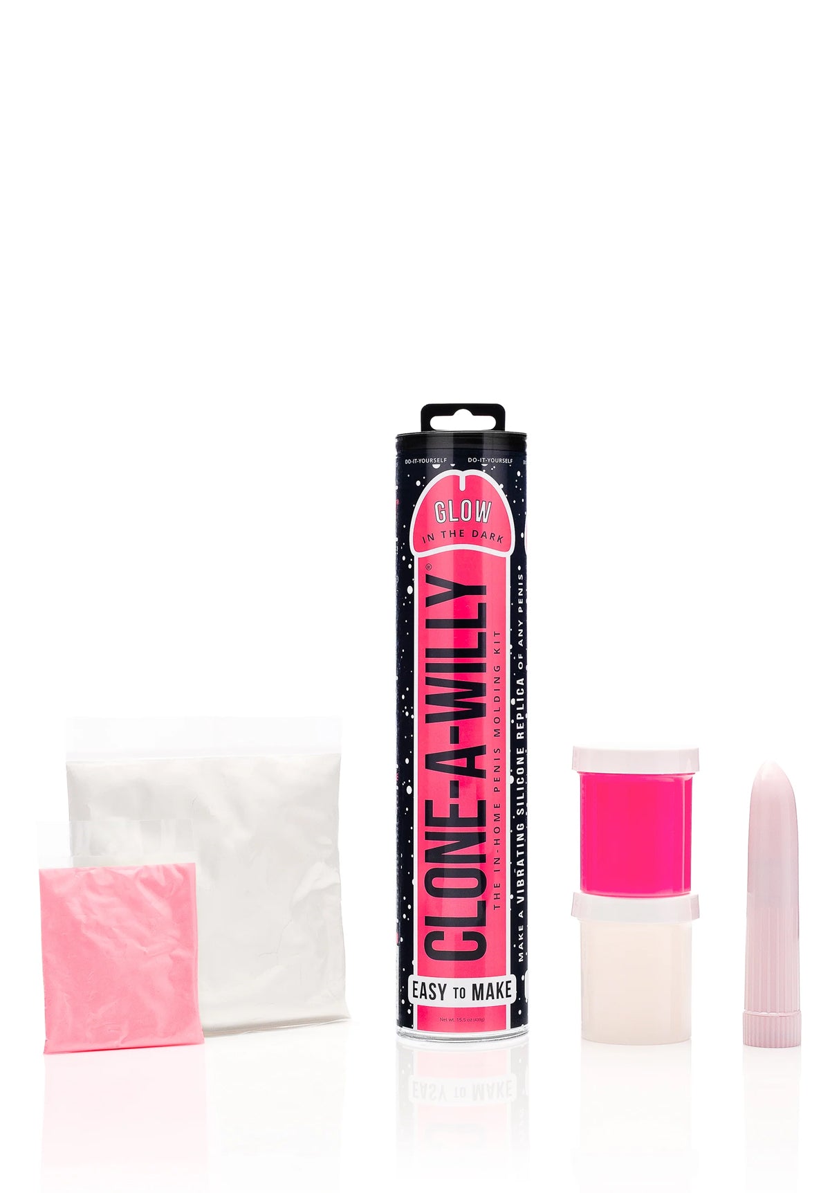 Glow In the Dark Hot Pink Replica Dildo | Clone-A-Willy