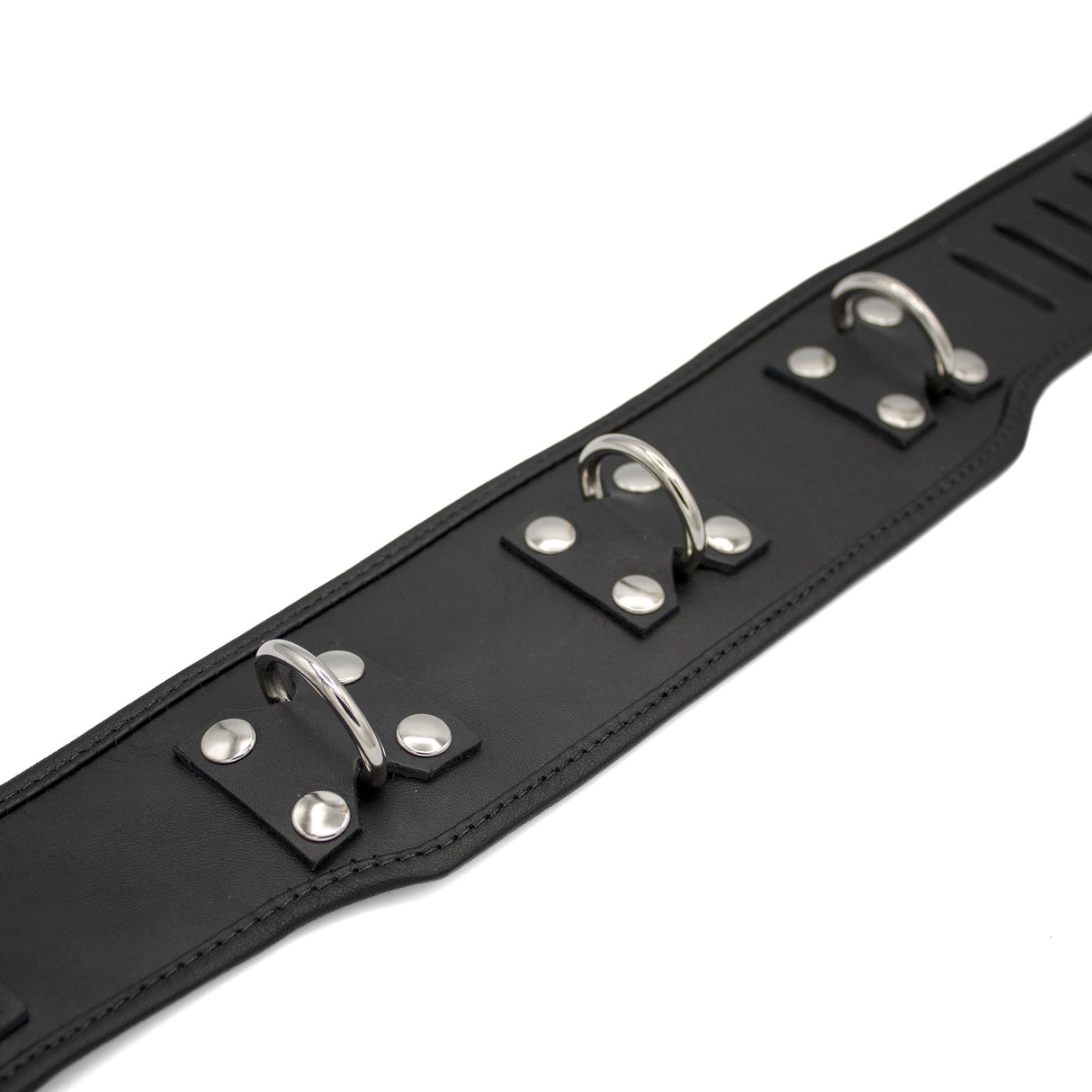 Locking posture leather collar | Priape