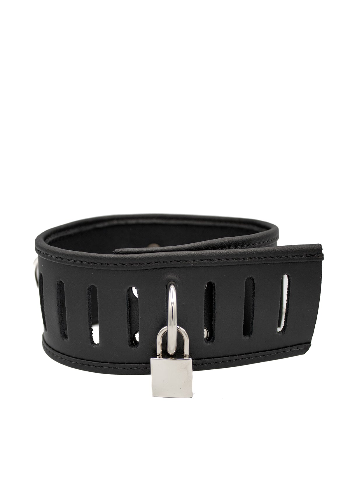Locking posture leather collar | Priape