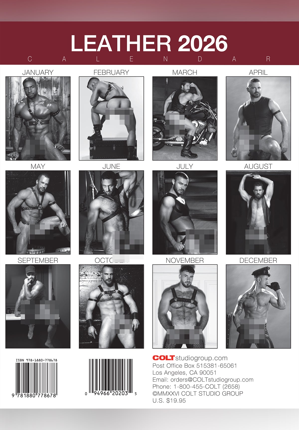 Colt Leather 2026 Calendar | COLT Studio