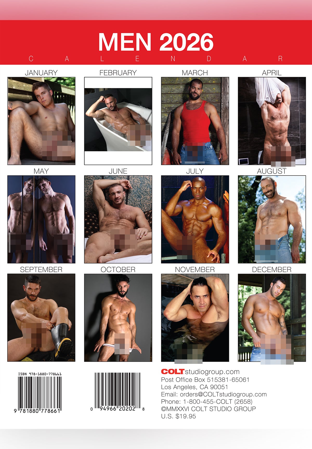 Colt Men 2026 Calendar | COLT Studio