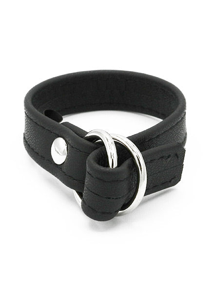 C-Ring en cuir avec anneaux