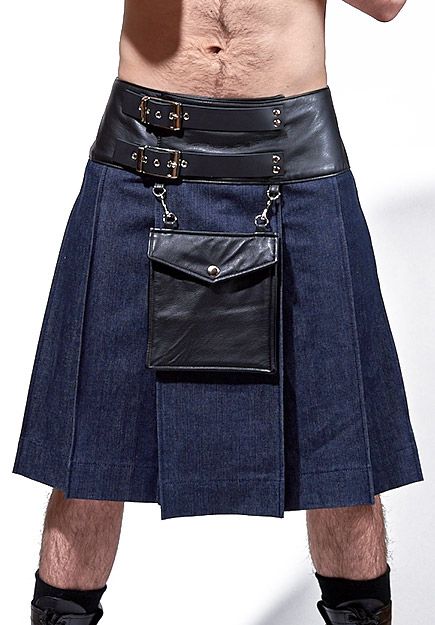 Denim Sporran Kilt