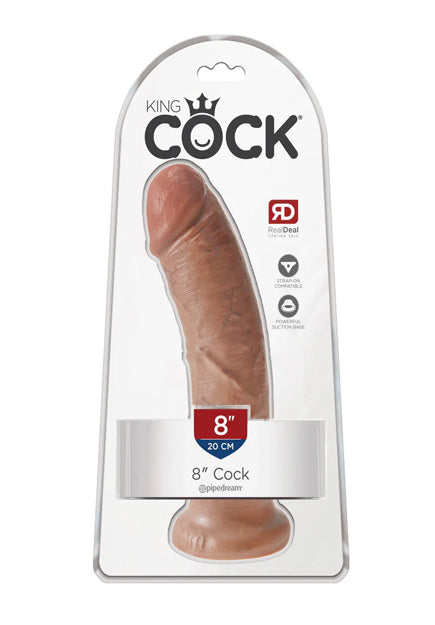 King Cock 8'' Curved Dildo