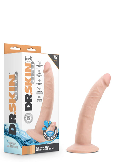7.5in Self-Lubricating Dildo | Dr Skin Glide