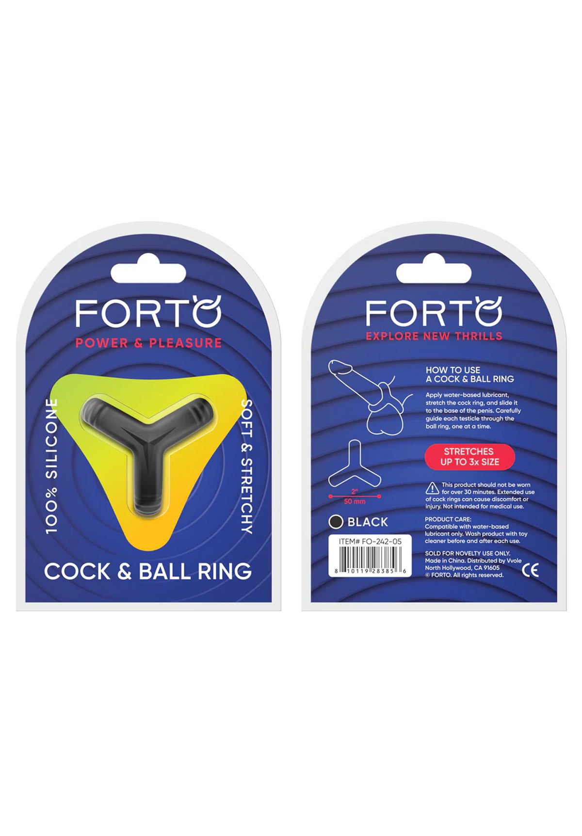 F-59: Tri Cock & Ball Ring | Forto