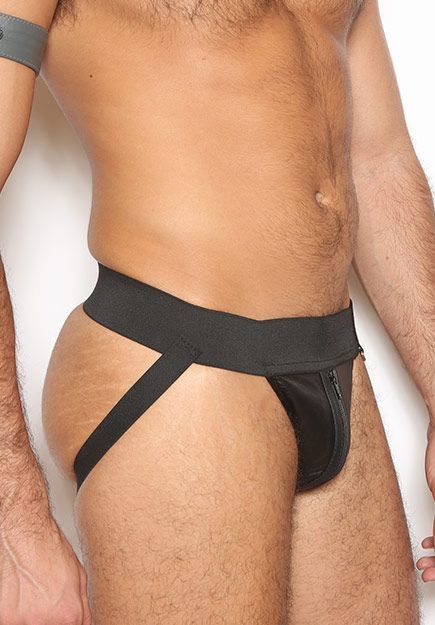 Priape Leather Jock Zip 2.0