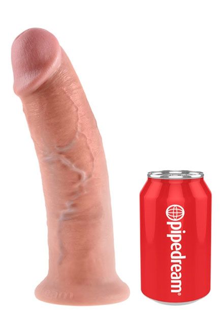 King Cock 10" Curved Dildo