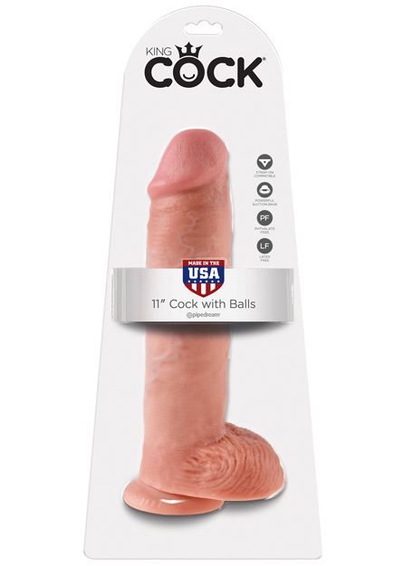 King Cock 11'' Dildo with Balls
