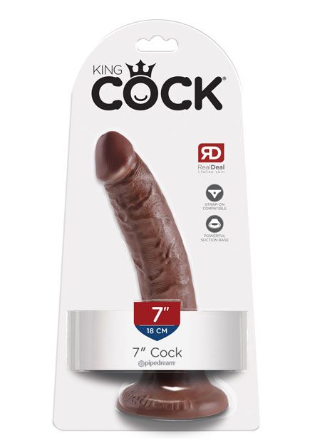 King Cock 7'' Curved Dildo