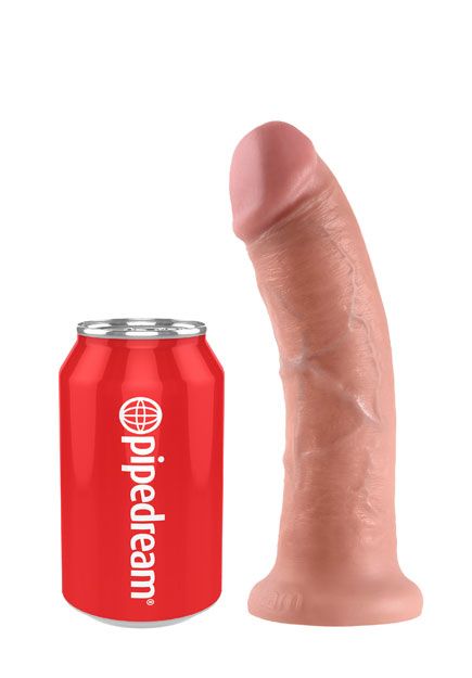 King Cock 8'' Curved Dildo