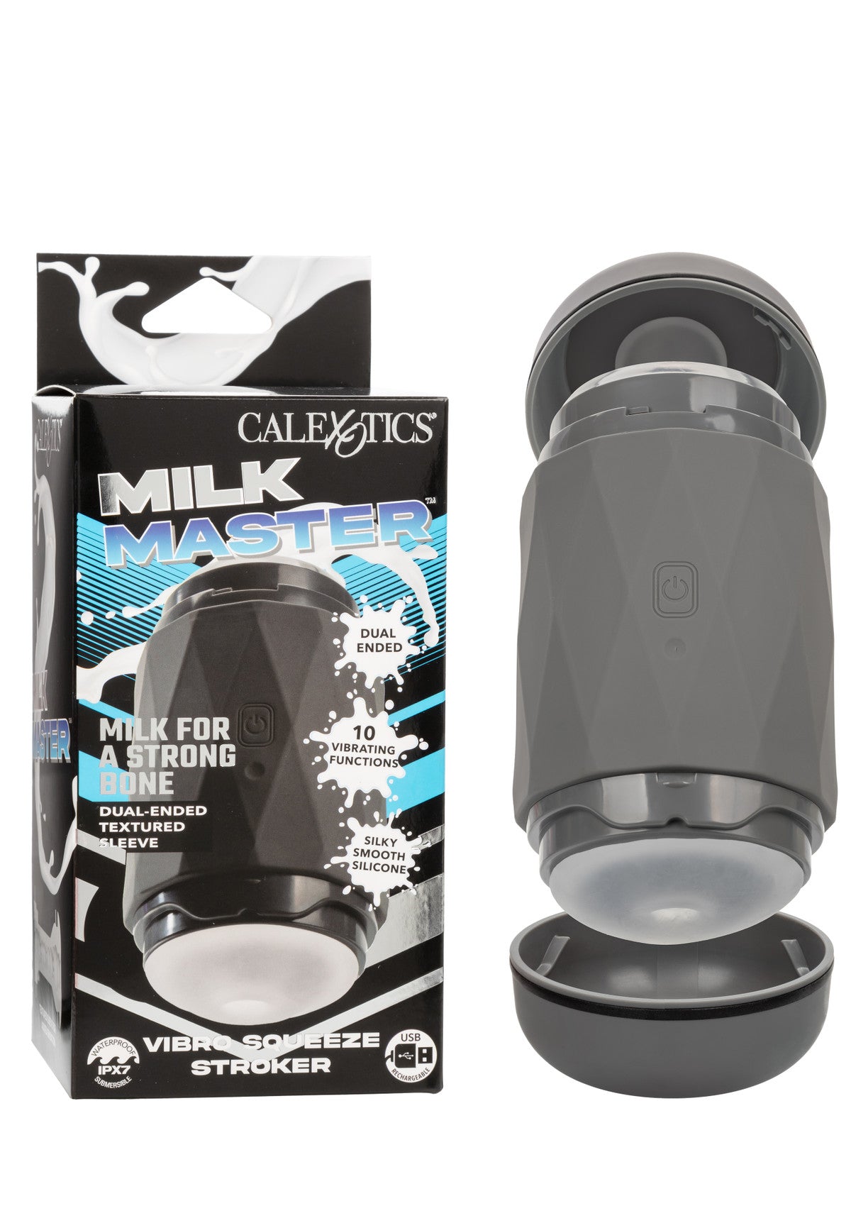 Milk Master Vibro Squeeze Stroker | California Exotics