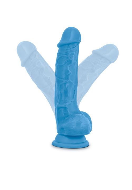 Neo Dual Density 7.5" Dildo with balls