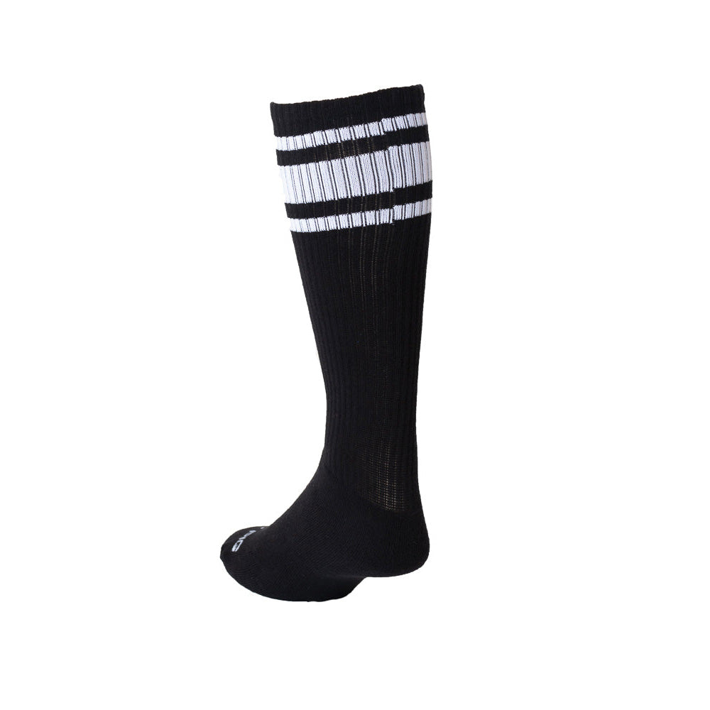Hook'd Up Sport Sock Black-White | Nasty Pig