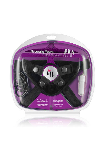 Harnais Strap-On en nylon avec cartouche vibrante