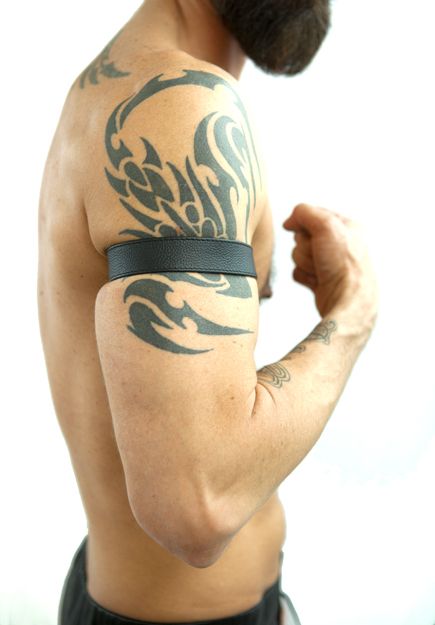 Regular Leather Armband 1"