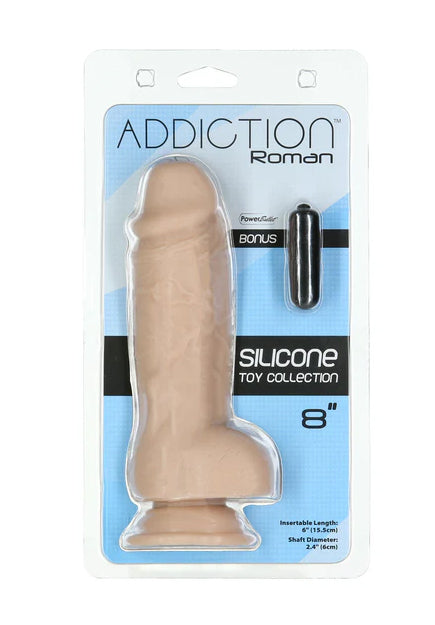 Roman 8in Dildo with Balls | Addiction