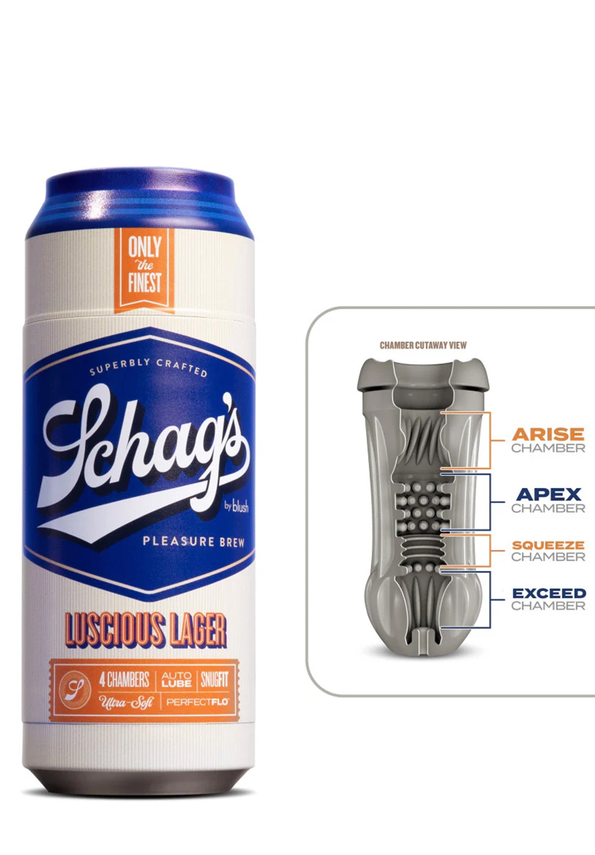 Schag's Lucious Lager Frosted Masturbator | Blush Novelties