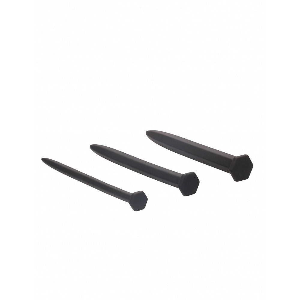 Silcone Rugged Nail Urethral Sounding Plug Set | Ouch!