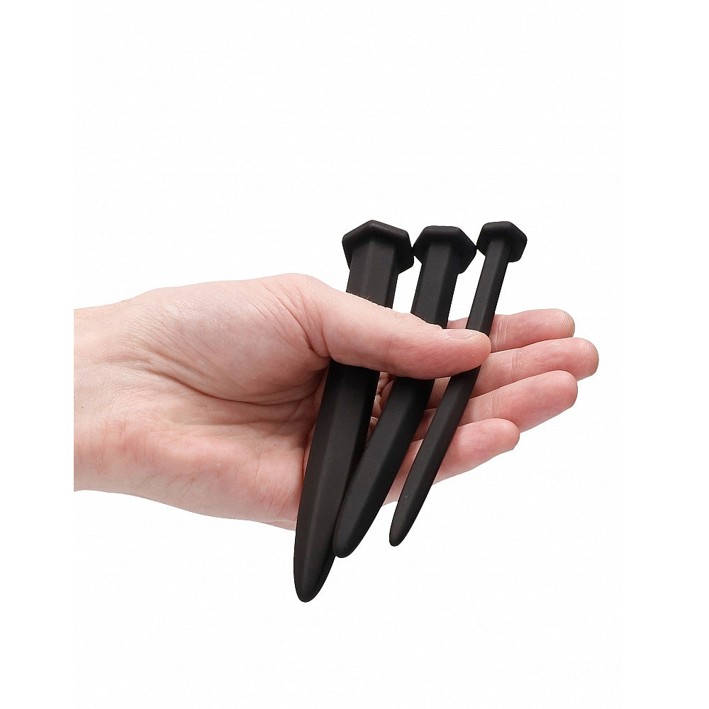 Silcone Rugged Nail Urethral Sounding Plug Set | Ouch!