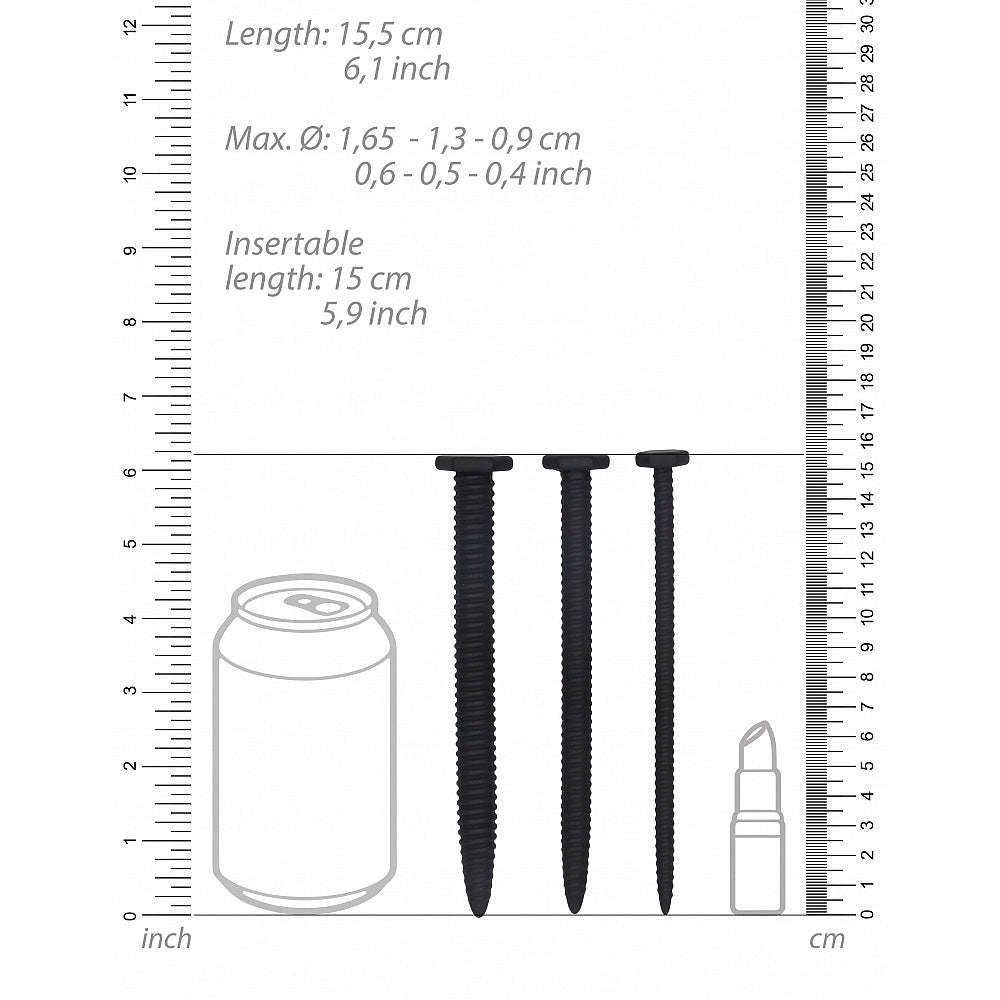 Silicone Screw Urethral Plug Set | Ouch!