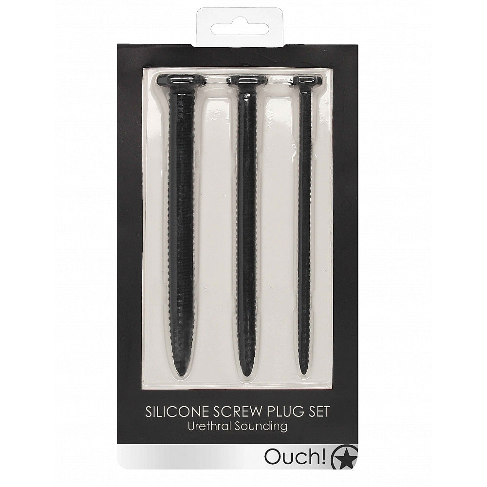 Silicone Screw Urethral Plug Set | Ouch!