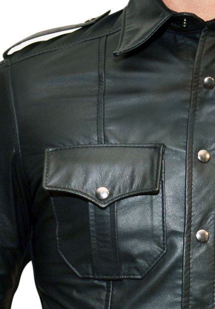 Police Leather Shirt