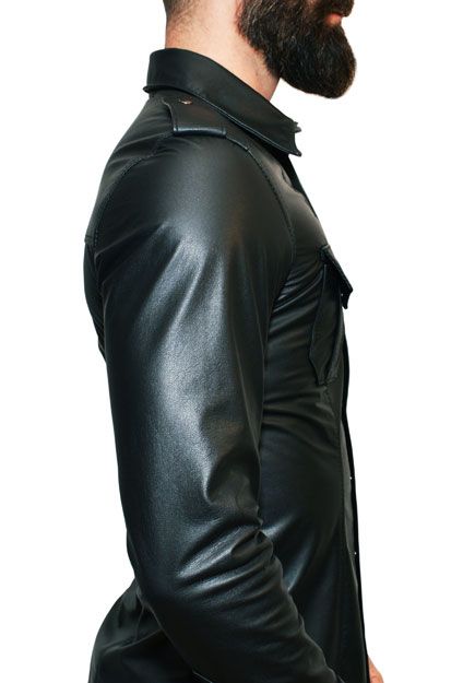 Police Leather Shirt