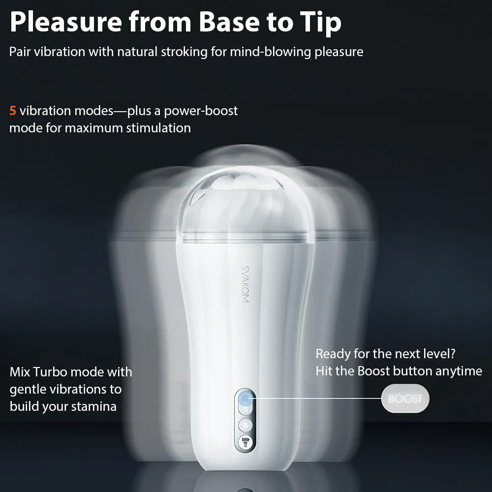 Robin Vibrating Stroking Masturbator | Svakom