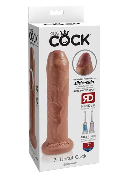Uncut 7in Dildo | King Cock