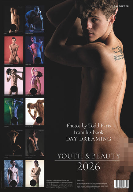 Young & Beauty 2026 Calendar | Todd Paris, Salzgeber