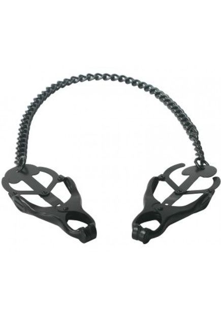 Pinces à seins Papillon noires.