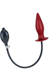 Inflatable Solid Red Anal Plug - Large | Mister B