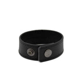 Black Leather Bracelet Regular | PRIAPE Leather