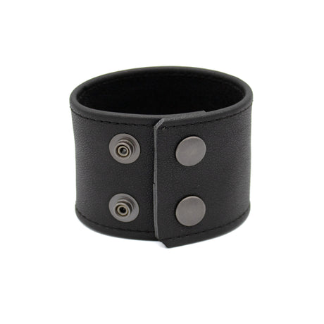 Black Leather Bracelet Regular | PRIAPE Leather