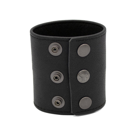 Black Leather Bracelet Regular | PRIAPE Leather