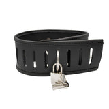 Locking posture leather collar | Priape