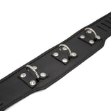Locking posture leather collar | Priape