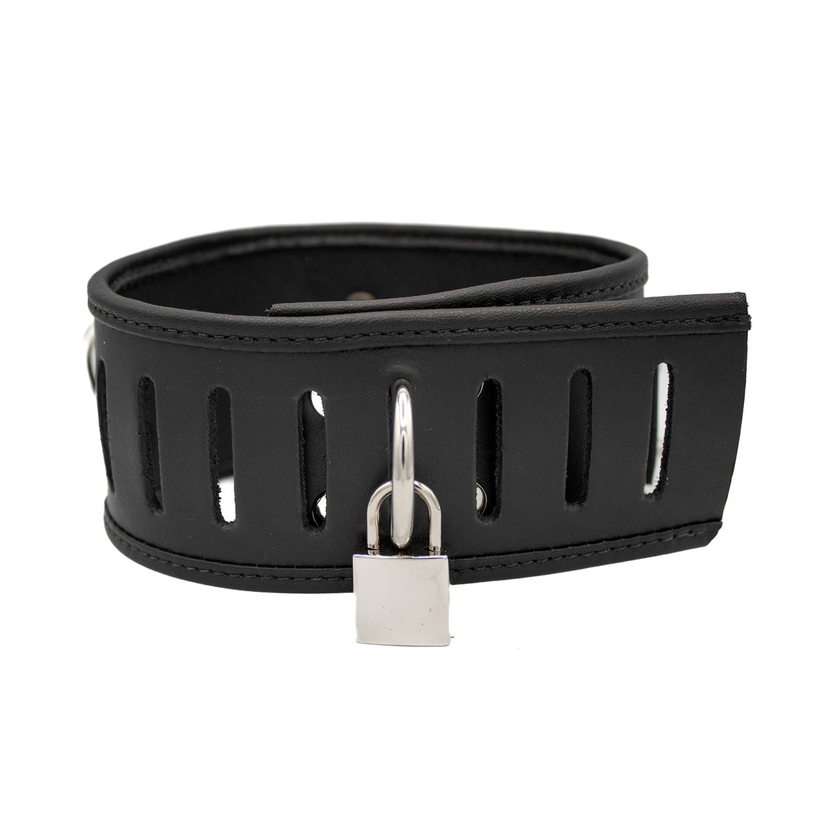 Locking posture leather collar | Priape