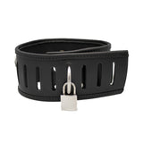 Locking posture leather collar | Priape