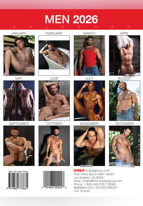 Colt Men 2026 Calendar | COLT Studio