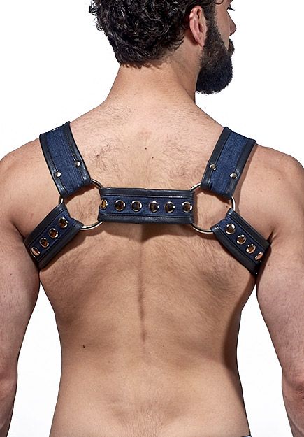 Denim Bulldog Half Harness