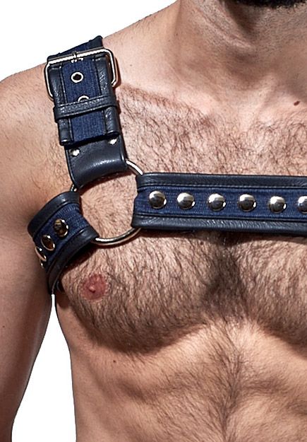 Denim Bulldog Half Harness
