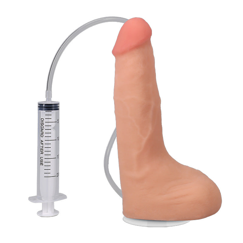 The Realistic Cock Squirting 8.5in Dildo | Doc Johnson