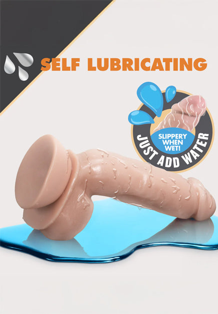 Realistic 8.5in Self-Lubricating Dildo | Dr Skin Glide