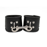 LeatherHandcuffs with D-Ring | Priape