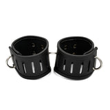 LeatherHandcuffs with D-Ring | Priape