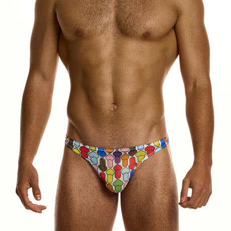 Rainbow Hearts Mesh Thong | Modus Vivendi