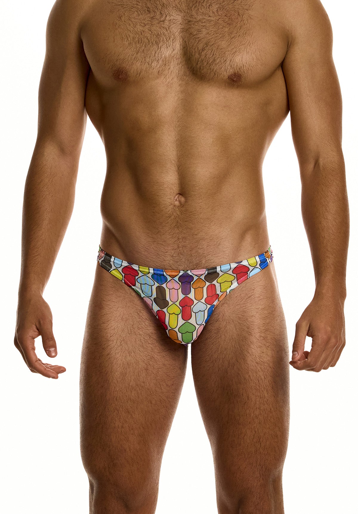 Rainbow Hearts Mesh Thong | Modus Vivendi